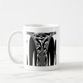 Afrikaanse Abstracte kunst Print Koffiemok (Links)