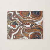 Afrikaanse Abstracte kunst Print Legpuzzel (Horizontaal)