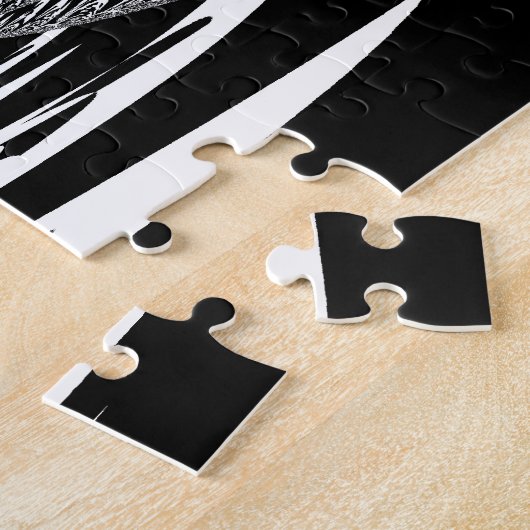 Afrikaanse Abstracte kunst Print Legpuzzel (Zijkant)