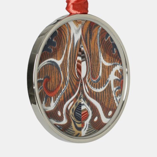 Afrikaanse Abstracte kunst Print Metalen Ornament (Rechts)