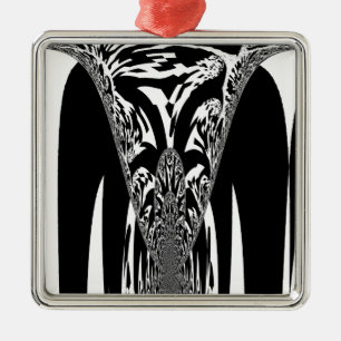 Afrikaanse Abstracte kunst Print Metalen Ornament