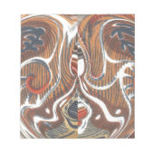 Afrikaanse Abstracte kunst Print Notitieblok (Voorkant)