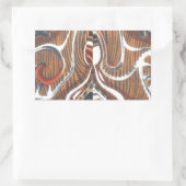 Afrikaanse Abstracte kunst Print Rechthoekige Sticker (Tas)