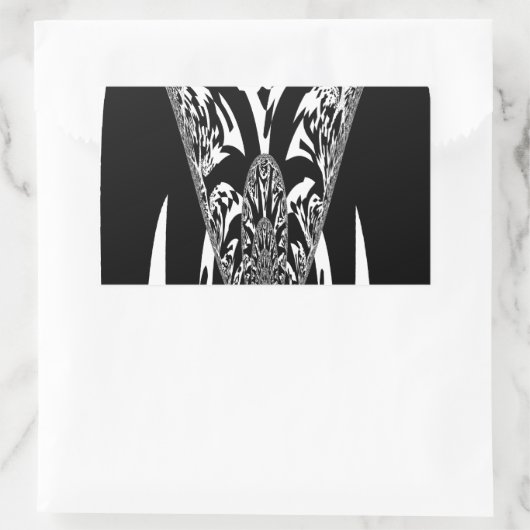 Afrikaanse Abstracte kunst Print Rechthoekige Sticker (Tas)