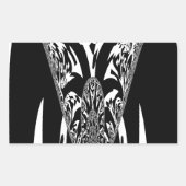 Afrikaanse Abstracte kunst Print Rechthoekige Sticker (Voorkant)