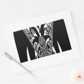 Afrikaanse Abstracte kunst Print Rechthoekige Sticker (Envelop)