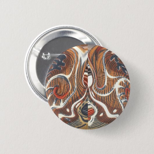 Afrikaanse Abstracte kunst Print Ronde Button 5,7 Cm (Voorkant /achterkant)