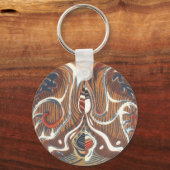 Afrikaanse Abstracte kunst Print Sleutelhanger (Voorkant)