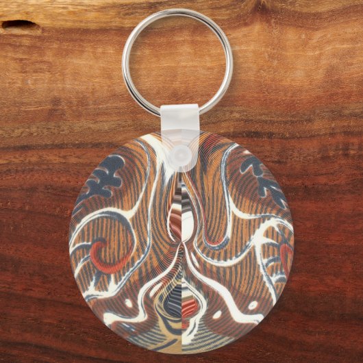 Afrikaanse Abstracte kunst Print Sleutelhanger (Voorkant)