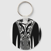 Afrikaanse Abstracte kunst Print Sleutelhanger (Voorkant)