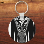 Afrikaanse Abstracte kunst Print Sleutelhanger (Voorkant)
