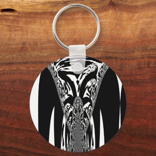 Afrikaanse Abstracte kunst Print Sleutelhanger (Voorkant)