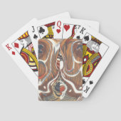Afrikaanse Abstracte kunst Print Speelkaarten (Achterkant)