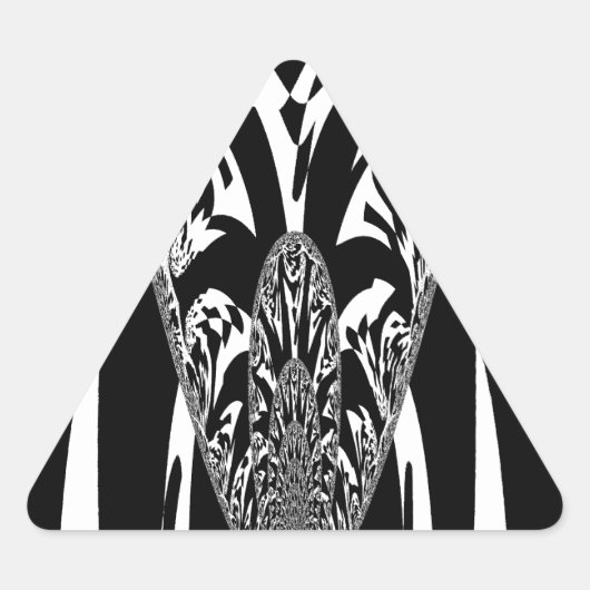 Afrikaanse Abstracte kunst Print Sticker (Voorkant)