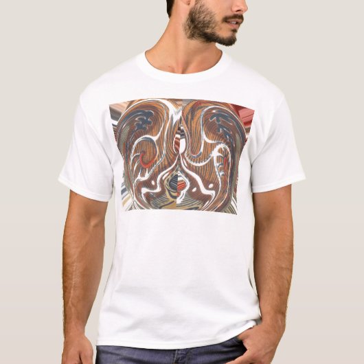 Afrikaanse Abstracte kunst Print T-shirt (Voorkant)