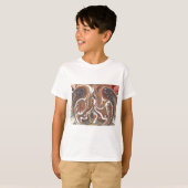 Afrikaanse Abstracte kunst Print T-shirt (Voorkant volledig)