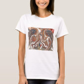 Afrikaanse Abstracte kunst Print T-shirt (Voorkant)