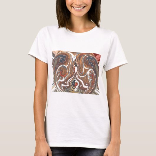 Afrikaanse Abstracte kunst Print T-shirt (Voorkant)
