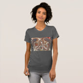 Afrikaanse Abstracte kunst Print T-shirt (Voorkant volledig)