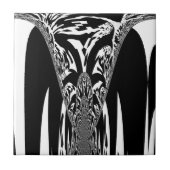 Afrikaanse Abstracte kunst Print Tegeltje (Voorkant)