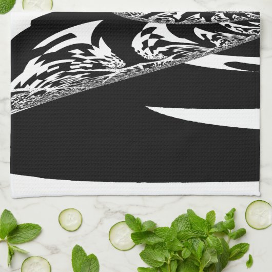 Afrikaanse Abstracte kunst Print Theedoek (Gevouwen)