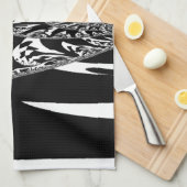 Afrikaanse Abstracte kunst Print Theedoek (Quarter Fold)