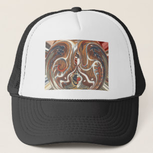 Afrikaanse Abstracte kunst Print Trucker Pet