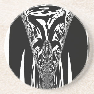 Afrikaanse Abstracte kunst Print Zandsteen Onderzetter