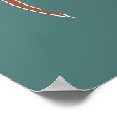 afrikaanse abstracte stam krijger poster (Hoek)