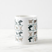 Afrikaanse abstracte stamkunst koffiemok (Center)