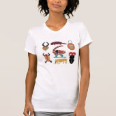 Afrikaanse abstracte stamkunst t-shirt (Voorkant)