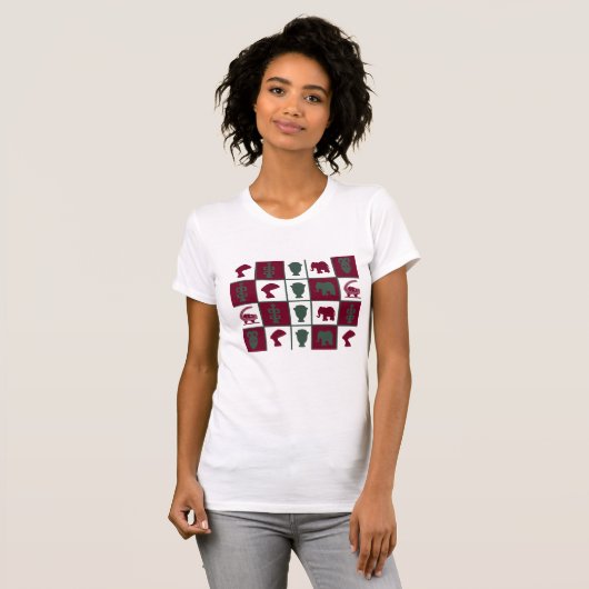 Afrikaanse abstracte stamkunst t-shirt (Voorkant volledig)