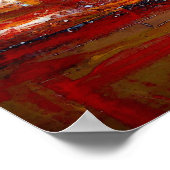 Afrikaanse Abstracte vierkantjes Kunstafdrukken Po Poster (Hoek)