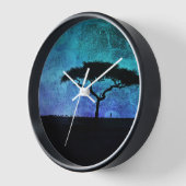 Afrikaanse acaciaboom en boer (Hoek)