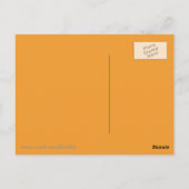 Afrikaanse acaciaboom tegen een Oranje zonsonderga Briefkaart (Achterkant)