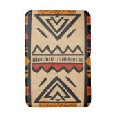 Afrikaanse achtergrond in warme kleuren badmat (Voorkant Verticaal)