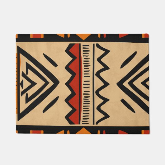 Afrikaanse achtergrond in warme kleuren deurmat (Voorkant)