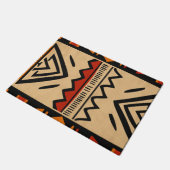 Afrikaanse achtergrond in warme kleuren deurmat (Schuin)