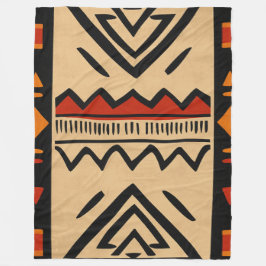 Afrikaanse achtergrond in warme kleuren fleece deken