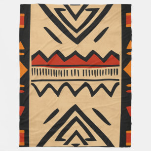 Afrikaanse achtergrond in warme kleuren fleece deken