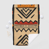 Afrikaanse achtergrond in warme kleuren golfhanddoek (Insitu)