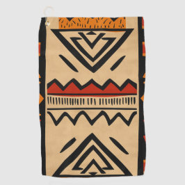 Afrikaanse achtergrond in warme kleuren golfhanddoek