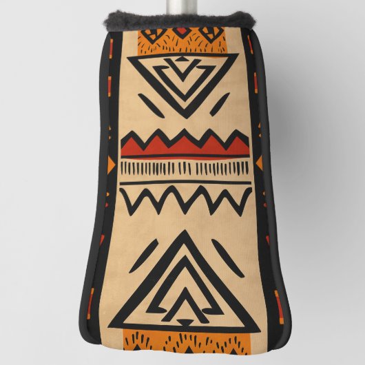 Afrikaanse achtergrond in warme kleuren golfheadcover (Draai 90)