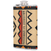 Afrikaanse achtergrond in warme kleuren heupfles (Links)