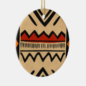 Afrikaanse achtergrond in warme kleuren keramisch ornament (Rechts)