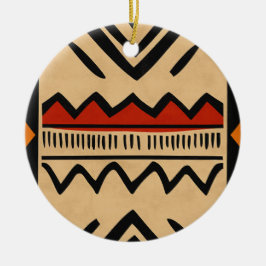 Afrikaanse achtergrond in warme kleuren keramisch ornament