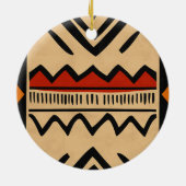 Afrikaanse achtergrond in warme kleuren keramisch ornament (Achterkant)