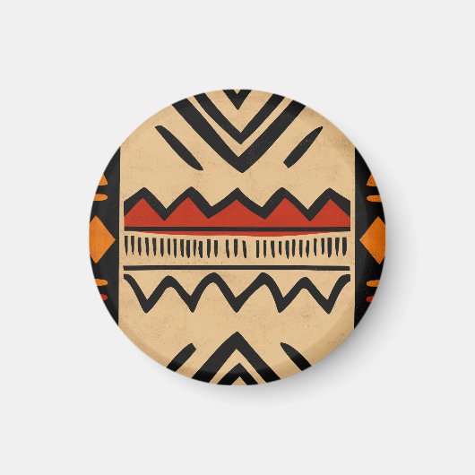 Afrikaanse achtergrond in warme kleuren magneet (Voorkant)