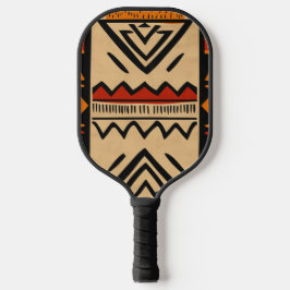 Afrikaanse achtergrond in warme kleuren pickleball paddle