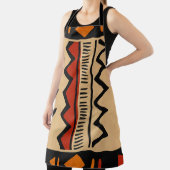 Afrikaanse achtergrond in warme kleuren schort (Insitu)